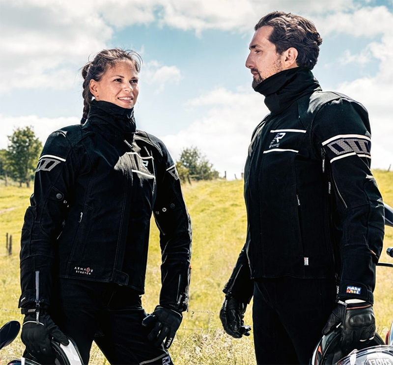 Couple wearing Rukka Nivala jackets